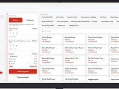 Smart POS page to select menu  items from multiple criteria