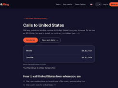 Mobile and landline rates per country, published before you buy
