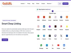 QuitURL’s Smart Deep Linking makes it effortless to connect audiences directly to apps, boosting engagement and conversions without any coding or SDK setup. If the app is installed, links open it instantly; if not, users are directed to download it—ensuring a smooth experience every time. Supporting popular apps like Instagram, TikTok, YouTube, WhatsApp, Amazon, Spotify, Netflix, Airbnb, and more, QuitURL helps brands, creators, and businesses grow their reach and improve user journeys with powerful, automatic app linking.