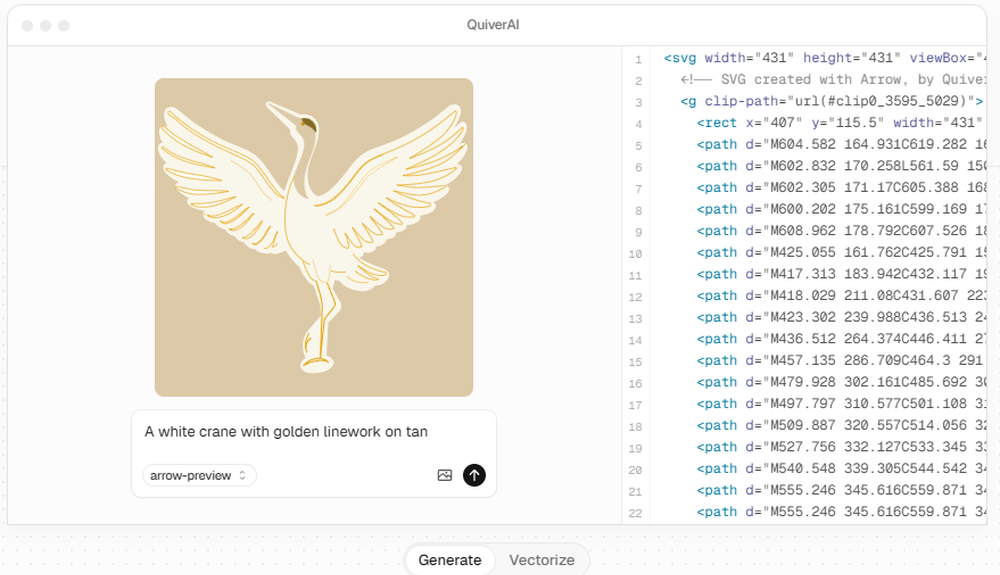 QuiverAI Screenshot 1