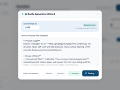 30-Second Mobile Quoting Engine & Estimate Builder