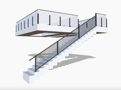 3D Railing Designer Visualization