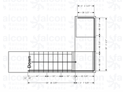 Stair rail/guardrail fabrication drawing PDF.