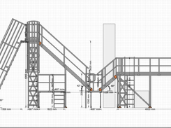 fall safety platform 2D visualization