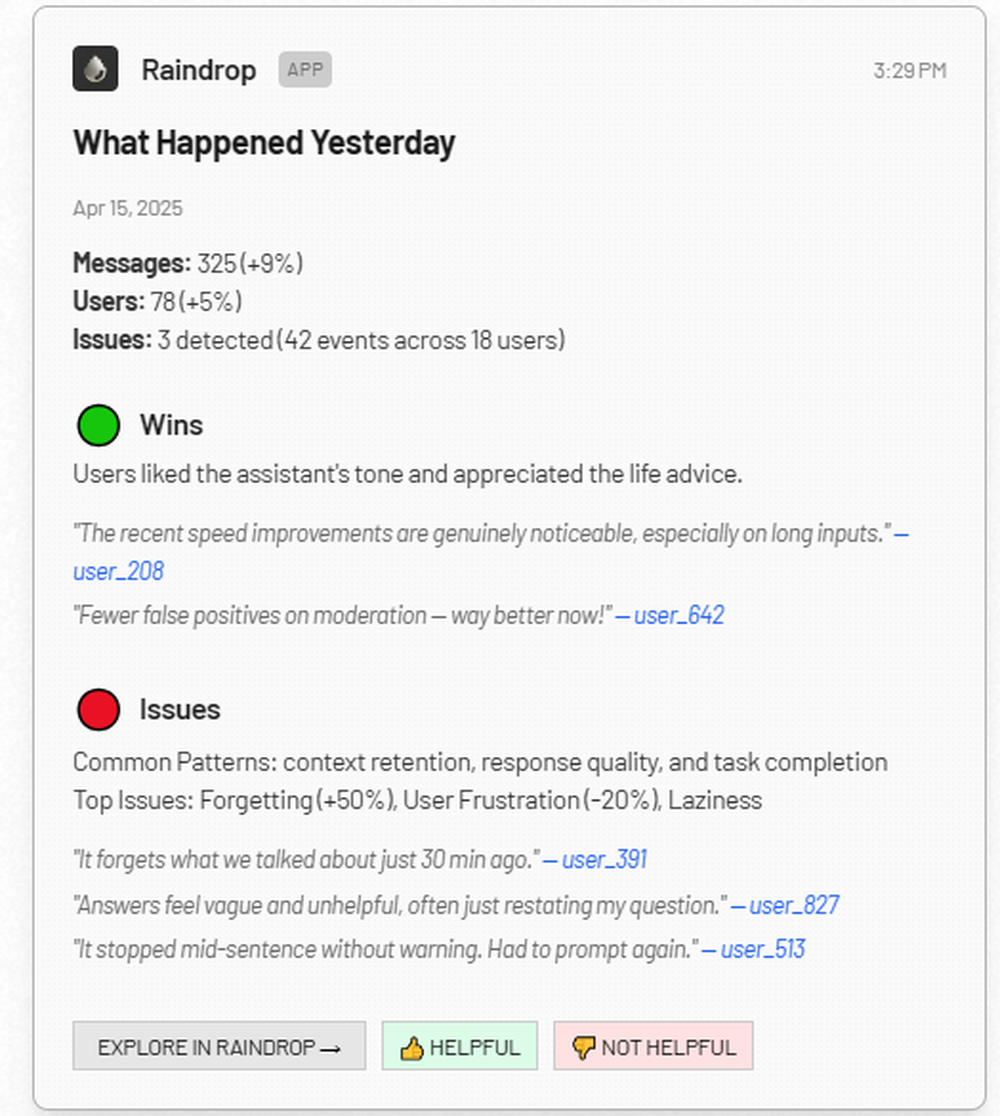 Raindrop Screenshot 1