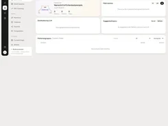 RankZap AI visibility dashboard showing citation-rate, main-metrics, suggested-topics, and performing-topics empty states.
