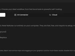 Generative AI settings showing built-in AI features and GPU acceleration.