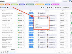 Inline Edit Assignees