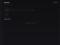Homepage after creating a Space