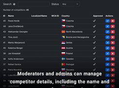 Manage competitor profiles