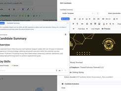 AI candidate summary