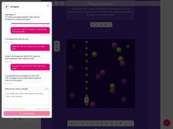 AI Chat to build game 