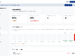 RegalScan web dashboard in German showing an analytics page with maintenance metrics, a monthly defect-rate trend chart, navigation sidebar, and a top-problem shelf entry.