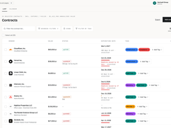 Contracts list | Every vendor contract in one searchable list