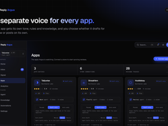 A separate voice for every app.