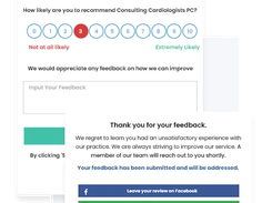 Negative Review Protection/ Service Recovery protection.  Retain unhappy patients by addressing their concerns before they reach public forums.