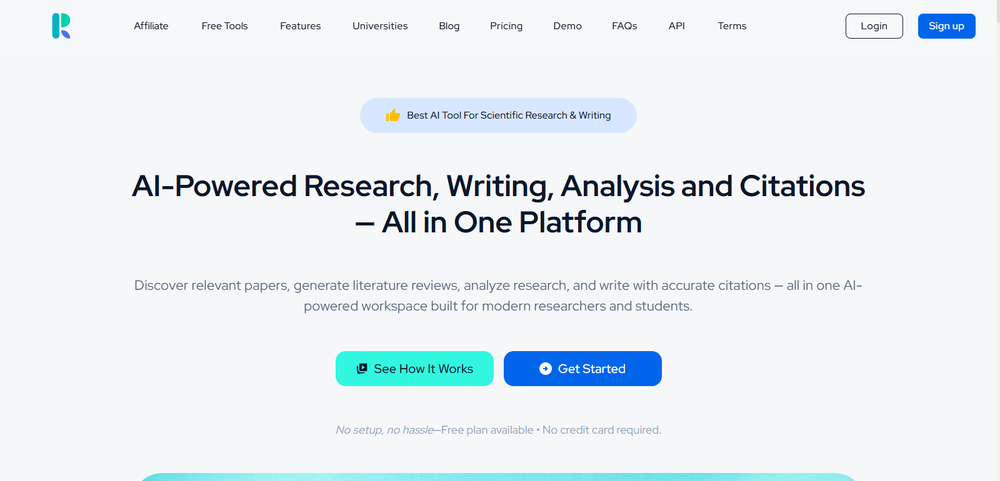 ResearchPal- Homepage