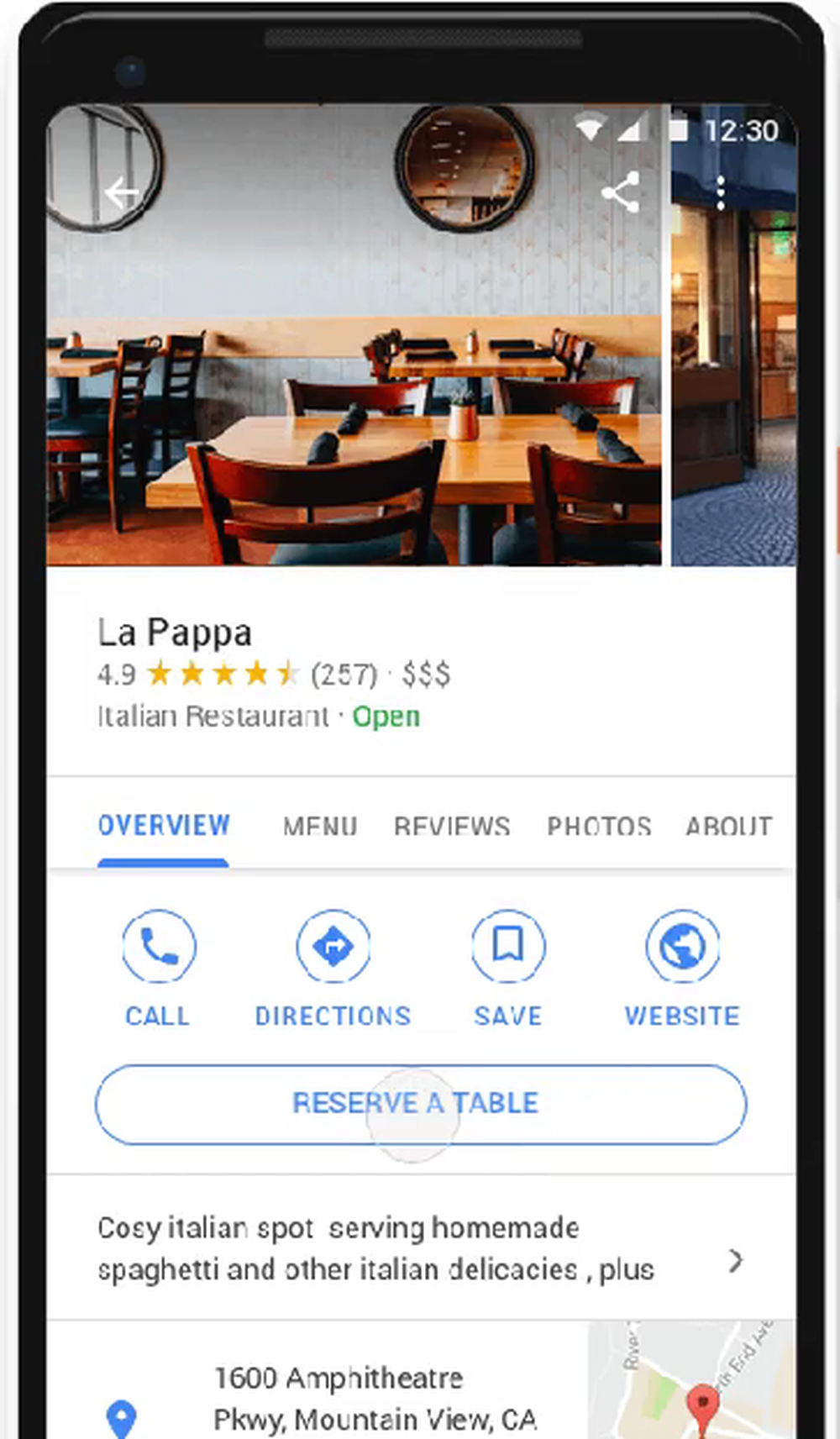 Reserve witih Google Screenshot 1