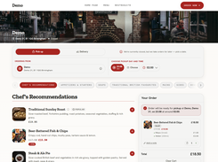 Example menu page