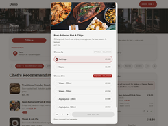 Example dish choices