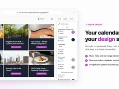 Customise the UI of your calendar with 200+ design options