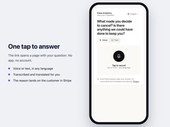 One tap to answer, in any language