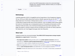 Screen showing the answer to a Rhizome question and embedded citations