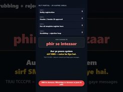 Vertical screen showing a DLT portal checklist with steps for entity registration, sender-ID approval, template registration, and scrubbing or rejection handling.