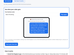 A missed call gets a text from your own business number within seconds, with your booking link (live demo)