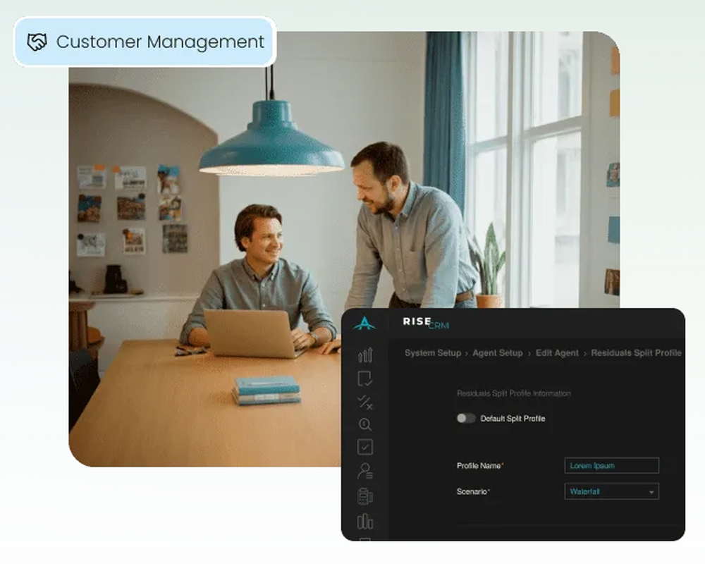 RiseCRM Screenshot 1