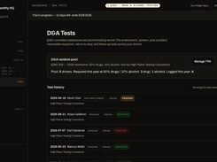 Drug & alcohol program — active random pool at the current §382.305 rates, with test history. (Demo fleet data.)