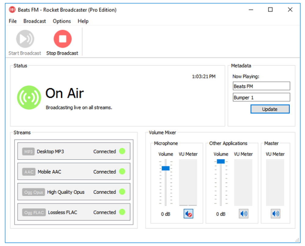 Rocket Broadcaster Screenshot 1