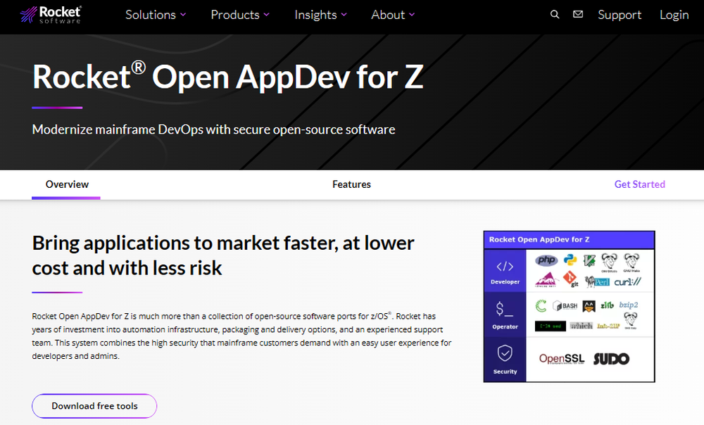 Rocket Open AppDev for Z Screenshot 1