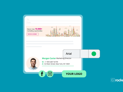 Highlight every element of your email signature: social icons, fonts, colors, and CTAs, for a polished, professional look.