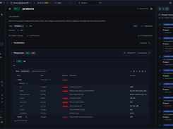 Design your OpenAPI spec in a visual editor, and every change is tracked.