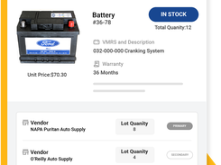 RTA Fleet360 Parts Management