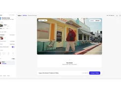App Studio character-swap editor with source video, aspect ratio, and finalization controls.