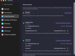 Connect Dropbox, Google Drive, and OneDrive for cloud actions and metadata