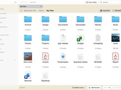 Large Text mode makes files, controls, and navigation easier to read