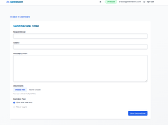 emails on dashboard
