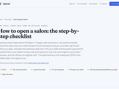 Salon opening checklist