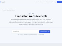 Salon website check
