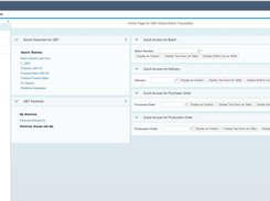 SAP Global Batch Traceability Screenshot 1