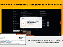 One Click and all your bookmark into SaveBase