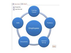 SBS Training Database Set-up menu
