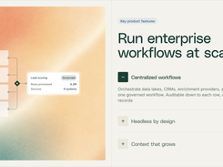 Key product features - centralized workflows