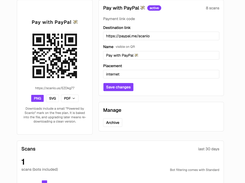 Scanlo - free and trackable QR codes for business - customization