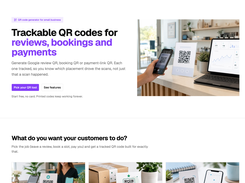 Scanlo - free and trackable QR codes for business - homepage