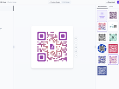 Customize your QR Code's shape, color, and pattern, or start from a recommended design template.