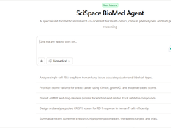 SciSpace BioMed Agent Screenshot 1
